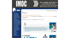 Desktop Screenshot of imoc2011.ufrn.br