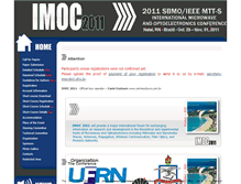 Tablet Screenshot of imoc2011.ufrn.br